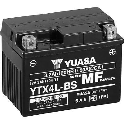 Yuasa YTX4L FA Wartungsfreie Batterie - Motorrad Yuasa YTX4L FA Wartungsfreie Batterie - Motorrad