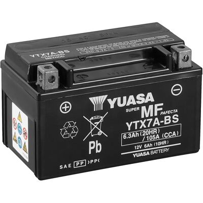 Batteria Yuasa YTX7A FA Senza Manutenzione - Moto/Scooter - 6Ah 12V Batteria Yuasa YTX7A FA Senza Manutenzione - Moto/Scooter - 6Ah 12V