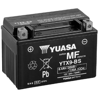 Yuasa YTX9 FA Batterij - Onderhoudsvrij, Geseald VRLA - Batterijtype Yuasa YTX9 FA Batterij - Onderhoudsvrij, Geseald VRLA - Batterijtype