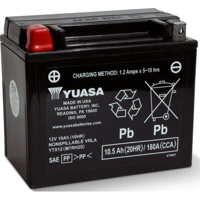 Yuasa YTX12 FA Fahrzeugbatterie - Wartungsfrei, 12V, 10.5Ah Yuasa YTX12 FA Fahrzeugbatterie - Wartungsfrei, 12V, 10.5Ah