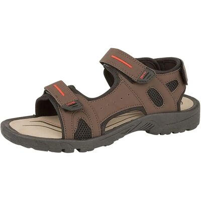 PDQ Brown Sport Sandal - Adjustable Strap - Sports Shoes PDQ Brown Sport Sandal - Adjustable Strap - Sports Shoes