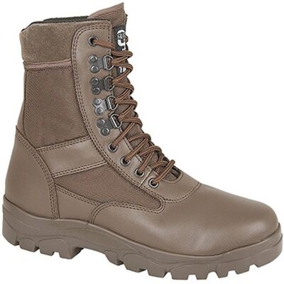 Grafters G-FORCE Unisex Leather Brown Combat Boots - Non-Safety Grafters G-FORCE Unisex Leather Brown Combat Boots - Non-Safety