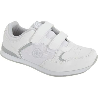 Dek Skipper White/Grey Touch Fasten Bowling Shoes - Bowling Shoes Dek Skipper White/Grey Touch Fasten Bowling Shoes - Bowling Shoes