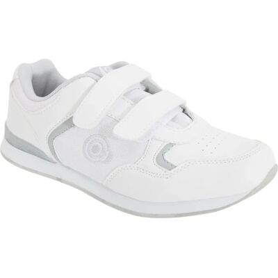 Dek Skipper Touch Fastening Bowling Shoes - White/Grey - Size UK 7 Dek Skipper Touch Fastening Bowling Shoes - White/Grey - Size UK 7