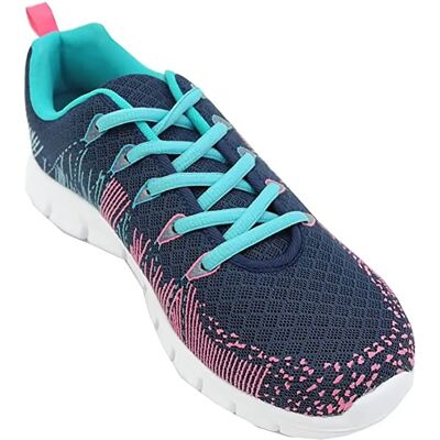 DEK Starlight Ladies Memory Foam Sports Trainers - Navy/Multi - UK 3 DEK Starlight Ladies Memory Foam Sports Trainers - Navy/Multi - UK 3