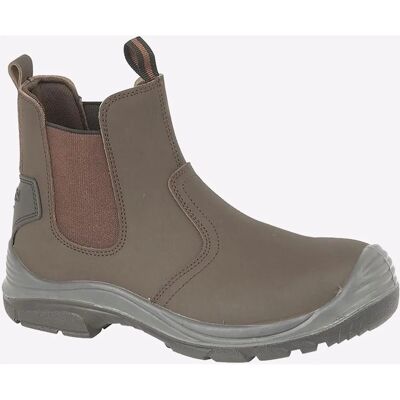Grafters - M371B - Brown - Leather - Safety Boots Grafters - M371B - Brown - Leather - Safety Boots