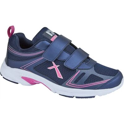 DEK Skye Navy Trainers - Mesh/PU Lightweight Twin Fastening - Shoes DEK Skye Navy Trainers - Mesh/PU Lightweight Twin Fastening - Shoes