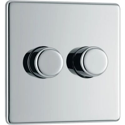 BG Electrical - FBS82P-01 - 2 Gang - 2 Way - Dimmer switch BG Electrical - FBS82P-01 - 2 Gang - 2 Way - Dimmer switch
