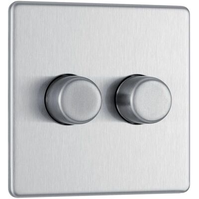 BG Electrical - FBS82P-01 - 2 Gang - 2 Way - Dimmer switch BG Electrical - FBS82P-01 - 2 Gang - 2 Way - Dimmer switch