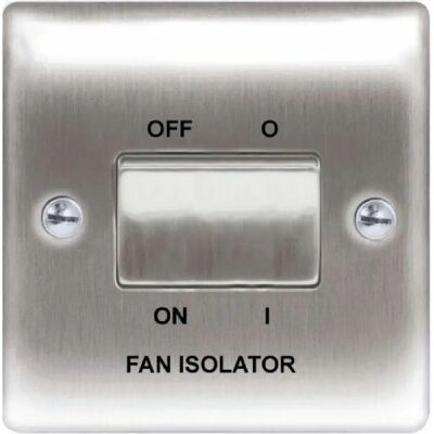 British General Nexus Metal 10 A - Ventilator Isolator Schakelaar British General Nexus Metal 10 A - Ventilator Isolator Schakelaar