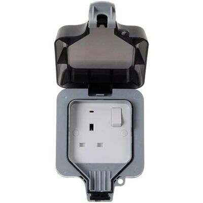 Prise étanche BG 13 Amp 1 Gang IP66 - Prise - Publicité Prise étanche BG 13 Amp 1 Gang IP66 - Prise - Publicité
