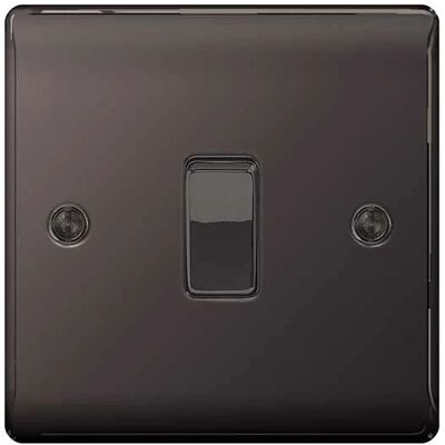 BG ELECTRICAL NBN12 Nikkel Lichtschakelaar - light switch BG ELECTRICAL NBN12 Nikkel Lichtschakelaar - light switch