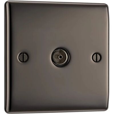 BG ELECTRICAL - NBN60 - Zwart nikkel - Stopcontact BG ELECTRICAL - NBN60 - Zwart nikkel - Stopcontact