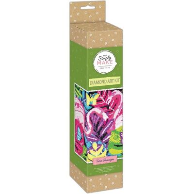 Simply Make Flamangos Jumelés Kit d'Art en Diamants - Peinture Diamant 48x36cm Simply Make Flamangos Jumelés Kit d'Art en Diamants - Peinture Diamant 48x36cm