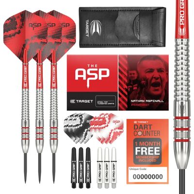 TARGET - Nathan Aspinall 23G 80% Tungstène - Darts Set - Publicité TARGET - Nathan Aspinall 23G 80% Tungstène - Darts Set - Publicité