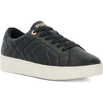 Dune London Egent Quilted Platform Trainers - Black Dune London Egent Quilted Platform Trainers - Black