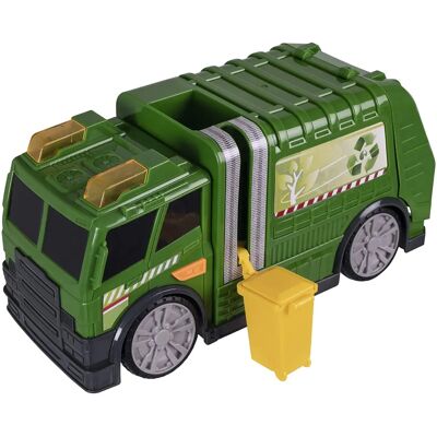 Teamsterz Model 1417120 12018 /8 Żółty Zabawka Wywrotka na Śmieci - Wywrotka na Śmieci z Światłami i Dźwiękiem Teamsterz Model 1417120 12018 /8 Żółty Zabawka Wywrotka na Śmieci - Wywrotka na Śmieci z Światłami i Dźwiękiem