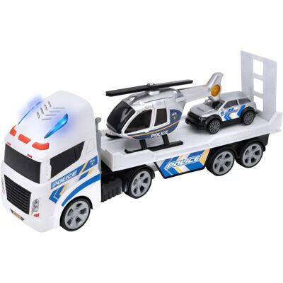 Transporter policyjny Teamsterz - Samochód i helikopter Transporter policyjny Teamsterz - Samochód i helikopter