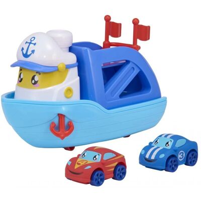 Tiny Teamsterz - Fähre mit 2 Autos - Babylegetøj Tiny Teamsterz - Fähre mit 2 Autos - Babylegetøj