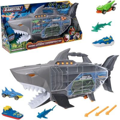 No Name Robo Shark Transporter - Robo Shark s závodními auty - Transportér No Name Robo Shark Transporter - Robo Shark s závodními auty - Transportér