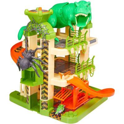 Garaż i Samochód wyścigowy Monster Mayhem - 52cm - Dla 3 lat i więcej Garaż i Samochód wyścigowy Monster Mayhem - 52cm - Dla 3 lat i więcej