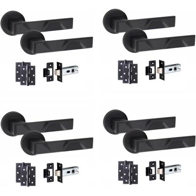 Golden Grace Nova Design Door Handles - Matte Black - Door Handles Golden Grace Nova Design Door Handles - Matte Black - Door Handles