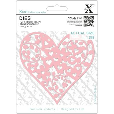 Docrafts Floral Love Heart - Die de Loisirs Créatifs Docrafts Floral Love Heart - Die de Loisirs Créatifs