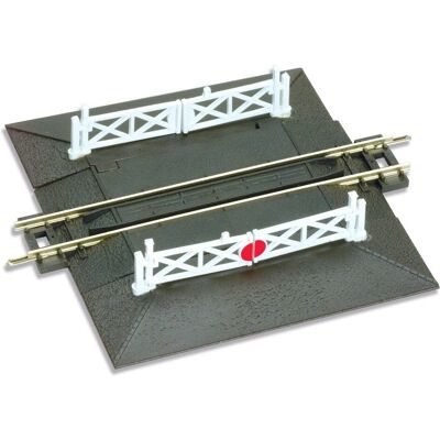 Peco N Scale Level Crossing with Ramps & Gates Peco N Scale Level Crossing with Ramps & Gates