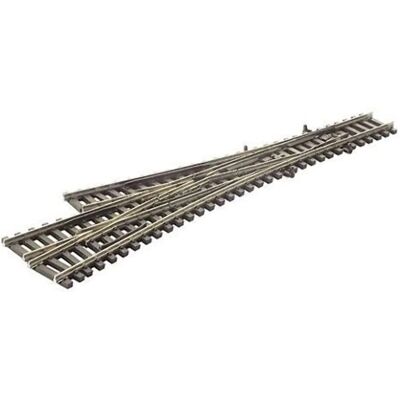 Peco N Scale 3-Way Turnout - Code 55, Medium Radius Peco N Scale 3-Way Turnout - Code 55, Medium Radius