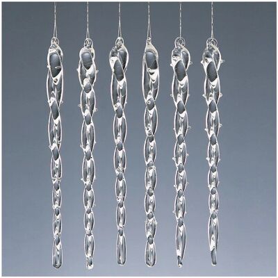 Premier Decorations - Twisted Icicles - Clear - Tree Ornament Premier Decorations - Twisted Icicles - Clear - Tree Ornament