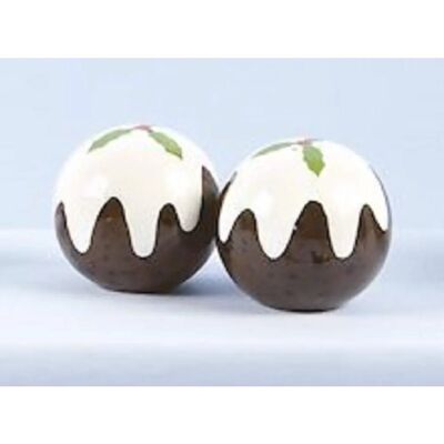 Premier Decorations Novelty Christmas Pudding Salt and Pepper Shakers - Salt and Pepper Shakers Set - Christmas Decor Premier Decorations Novelty Christmas Pudding Salt and Pepper Shakers - Salt and Pepper Shakers Set - Christmas Decor