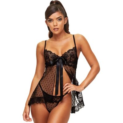 Ann Summers Bon Bon Babydoll - Noir XL Lingerie - Publicité Ann Summers Bon Bon Babydoll - Noir XL Lingerie - Publicité