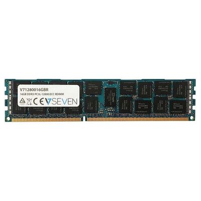 Módulo de Memoria V7 V71280016GBR - 16GB DDR3 ECC CL11 Negro Módulo de Memoria V7 V71280016GBR - 16GB DDR3 ECC CL11 Negro
