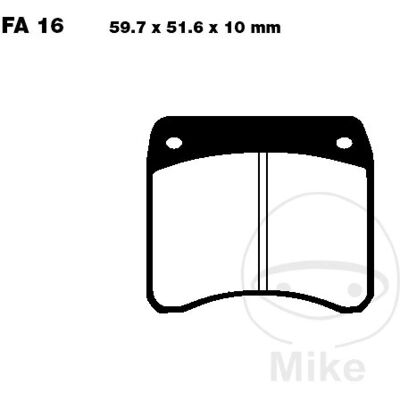 EBC Brake Pads - Organic FA016 - Streetbike, Eco-friendly, OE quality EBC Brake Pads - Organic FA016 - Streetbike, Eco-friendly, OE quality
