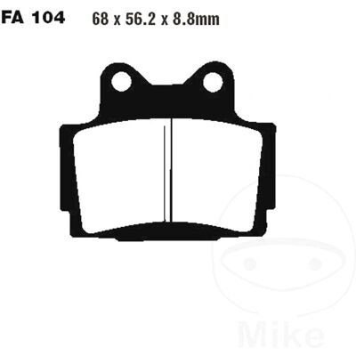 EBC Yamaha FA104HH Sinteret motorsykkelbremseklosser - bremseklosser EBC Yamaha FA104HH Sinteret motorsykkelbremseklosser - bremseklosser