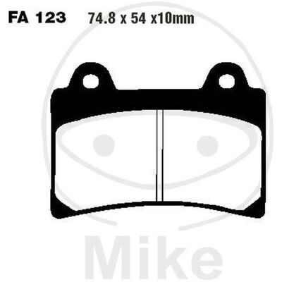 Pastiglie freno sinterizzate EBC Double-H - FA123HH Pastiglie freno sinterizzate EBC Double-H - FA123HH