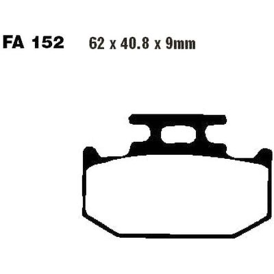 EBC Szén-grafit fékbetétek FA152TT - Fékkarok EBC Szén-grafit fékbetétek FA152TT - Fékkarok