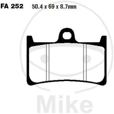 Pastiglie freno organiche EBC - FA252 - Pastiglie freno Pastiglie freno organiche EBC - FA252 - Pastiglie freno