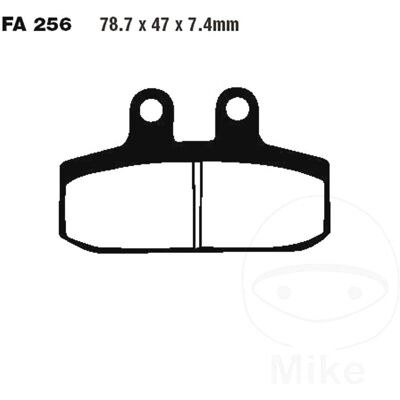 EBC HH Sintered Superbike Brake Pads - FA256HH EBC HH Sintered Superbike Brake Pads - FA256HH