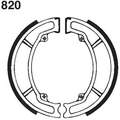 EBC Brakes - 820 - Venstre bak - 130-deler sett - Bremseklosser EBC Brakes - 820 - Venstre bak - 130-deler sett - Bremseklosser