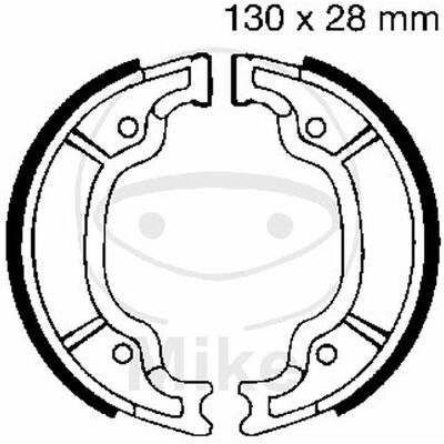 EBC Bremser Y527 Bakhjul - Bremssystem 130x28 EBC Bremser Y527 Bakhjul - Bremssystem 130x28