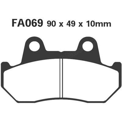 EBC V - Semi Sintered Touring Brake Pads - Brake Pads EBC V - Semi Sintered Touring Brake Pads - Brake Pads