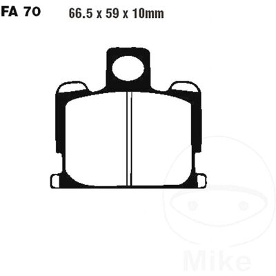 EBC V - Semi Sintered Touring Brake Pads - Brzdové destičky EBC V - Semi Sintered Touring Brake Pads - Brzdové destičky
