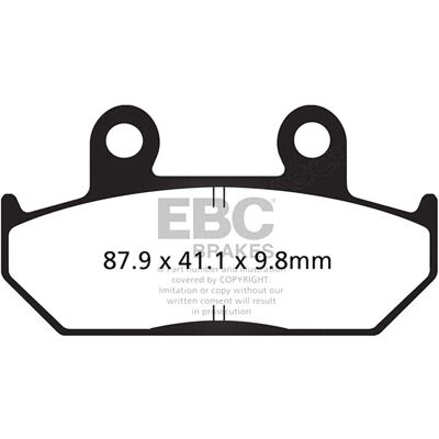 EBC Freni V - Pastiglie freno touring semi sinterizzate - FA124/2V EBC Freni V - Pastiglie freno touring semi sinterizzate - FA124/2V