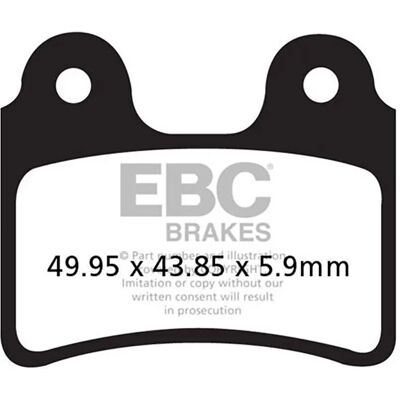 Pastiglie freno EBC BRAKES FA303TT Carbon per enduro e trail Pastiglie freno EBC BRAKES FA303TT Carbon per enduro e trail