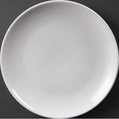 Assiettes Olympia Whiteware Coupe - 250mm - Lot de 12 - Publicité Assiettes Olympia Whiteware Coupe - 250mm - Lot de 12 - Publicité
