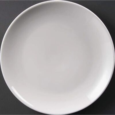 Assiettes Olympia Whiteware Coupe - 250mm - Lot de 12 - Publicité Assiettes Olympia Whiteware Coupe - 250mm - Lot de 12 - Publicité