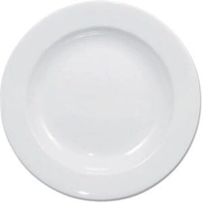 Assiettes creuses blanches Olympia 270mm - Lot de 6 - Publicité Assiettes creuses blanches Olympia 270mm - Lot de 6 - Publicité