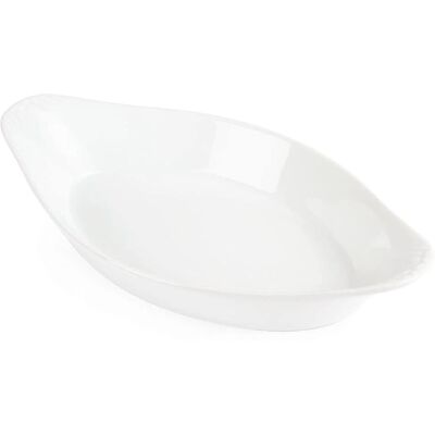 Assiette à gratiner Olympia Blanche Ovale 26,2x14,1cm - 6 pièces - Publicité Assiette à gratiner Olympia Blanche Ovale 26,2x14,1cm - 6 pièces - Publicité