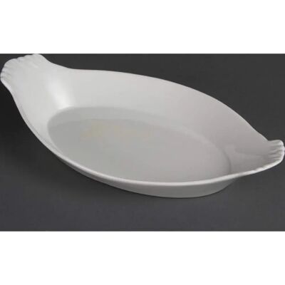 Olympia Whiteware Oval Baking Dish - Oven/Microwave Safe Olympia Whiteware Oval Baking Dish - Oven/Microwave Safe